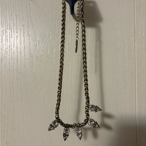 Plunder Gold and Silver Necklace with Crystal Accents